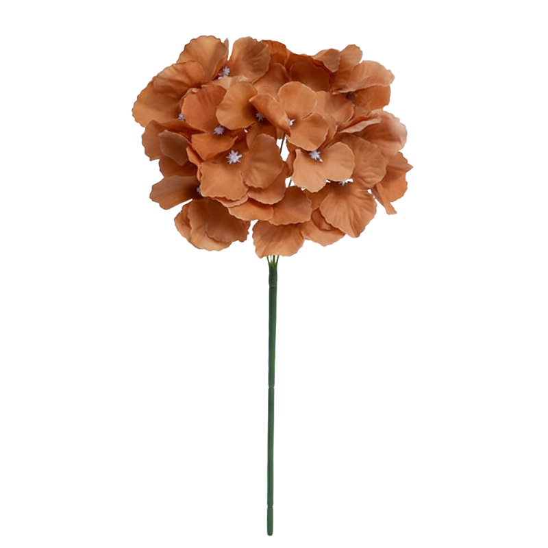 Fleur Artificielle Marron Hortensia Décoratif, fleur artificielle marron élégante