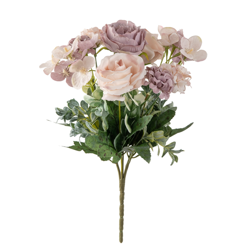Fleur Artificielle Multicolore Avec Pétales Déployés, Fleur Artificielle Multicolore