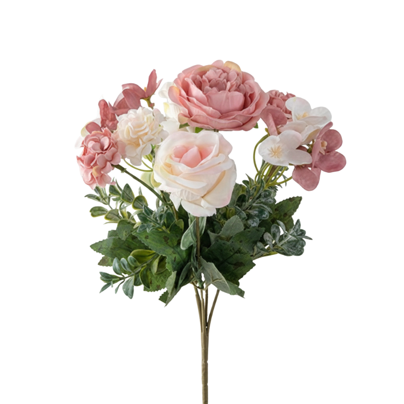 Fleur Artificielle Multicolore En Mélange Harmonieux, Fleur Artificielle Multicolore