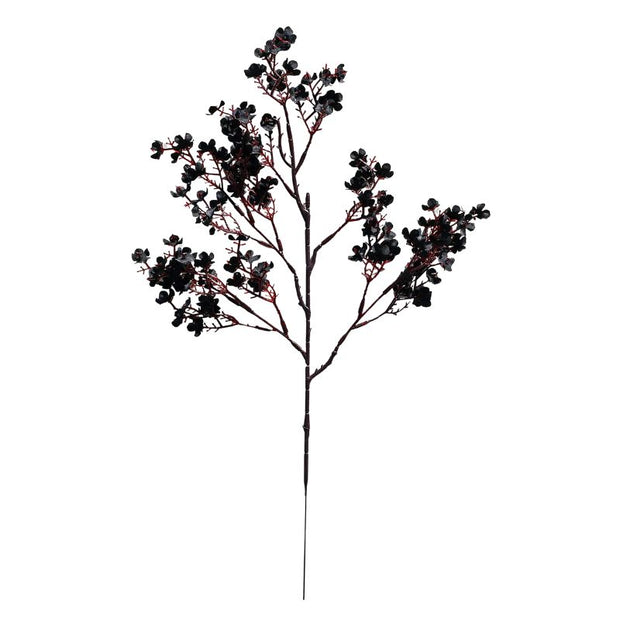 Fleur Artificielle Noir Avec Branchage Dense, fleur artificielle noir élégant