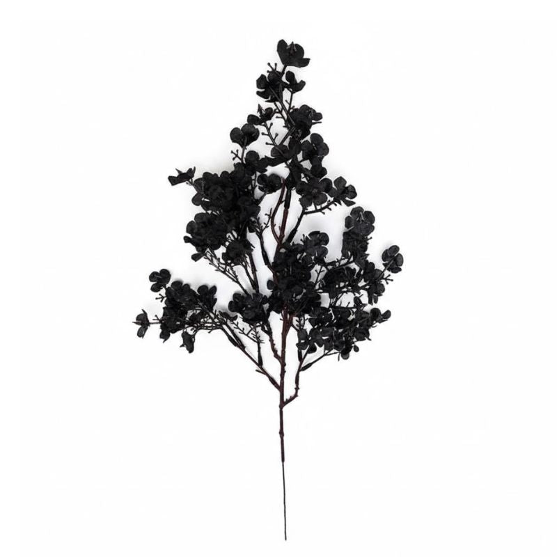 Fleur Artificielle Noir Avec Branche Fine, fleur artificielle noir délicate