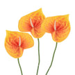 Fleur Artificielle Orange En Calla Élancé, fleur artificielle orange raffinée