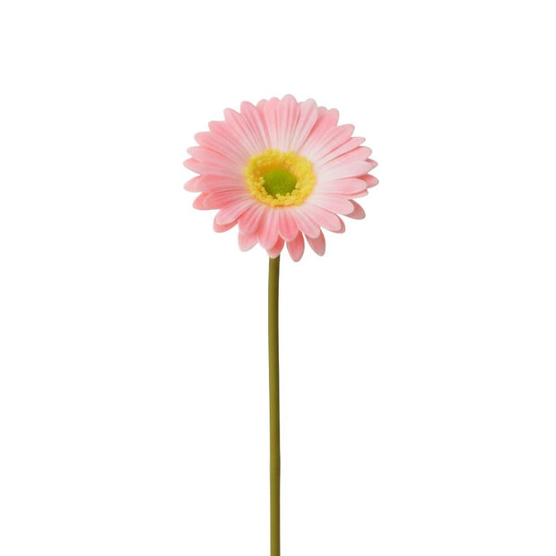 Fleur Artificielle Rose En Gerbera Élancé, fleur artificielle rose moderne