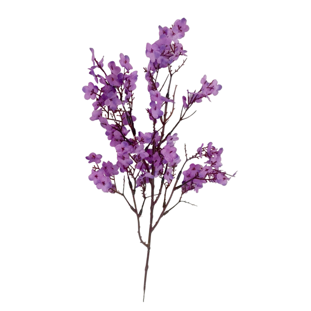 Fleur Artificielle Violet Avec Ramifications Fines Et Aspect Naturel, fleur artificielle violet minimaliste