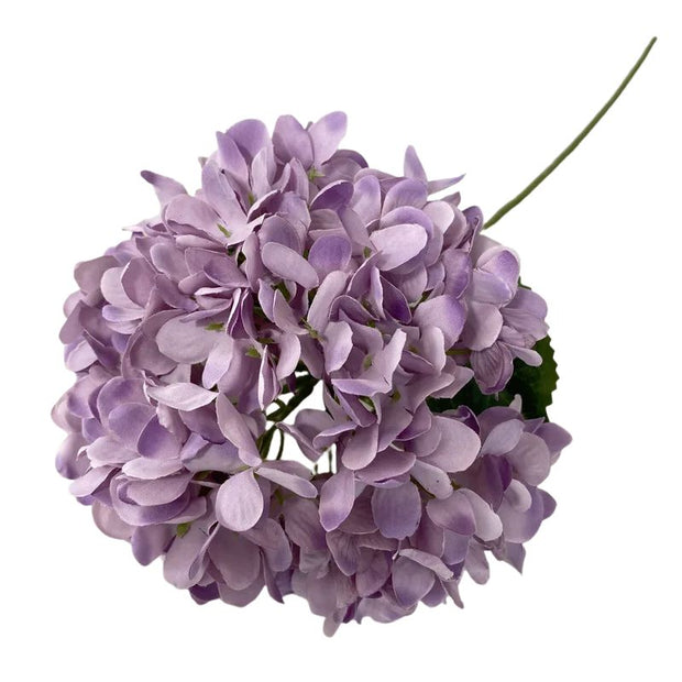 Fleur Artificielle Violet En Bouquet Hortensia, Fleur Artificielle Violet