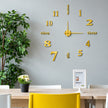 Grande Horloge Murale Autocollante 3D