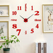 Grande Horloge Murale Autocollante 3D