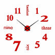 Grande Horloge Murale Autocollante 3D
