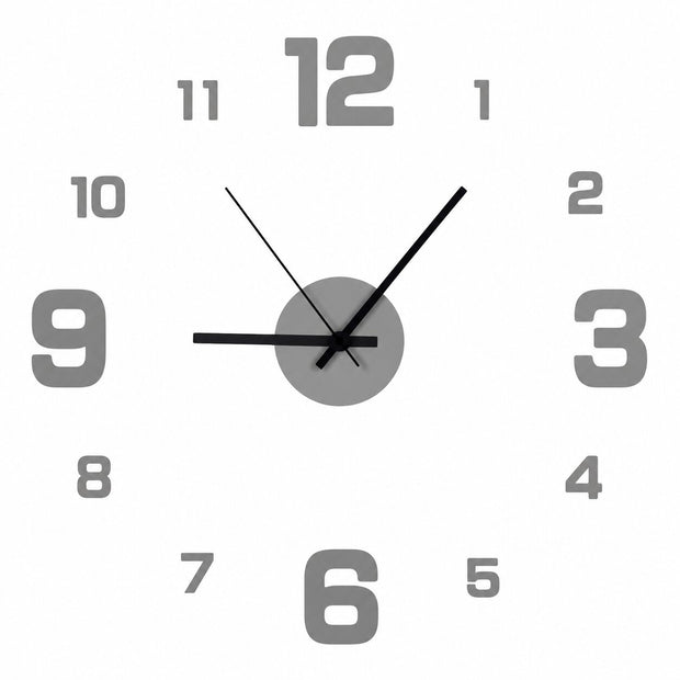 Grande Horloge Murale Autocollante Design
