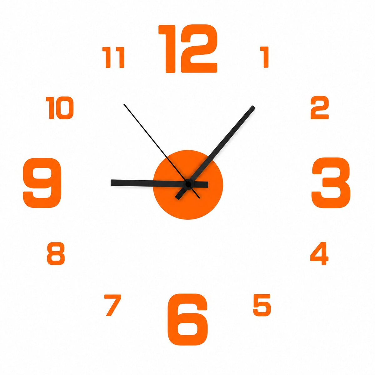 Grande Horloge Murale Autocollante Design