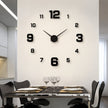 Grande Horloge Murale Autocollante Design