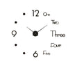 Grande Horloge Murale Chiffres Découpés