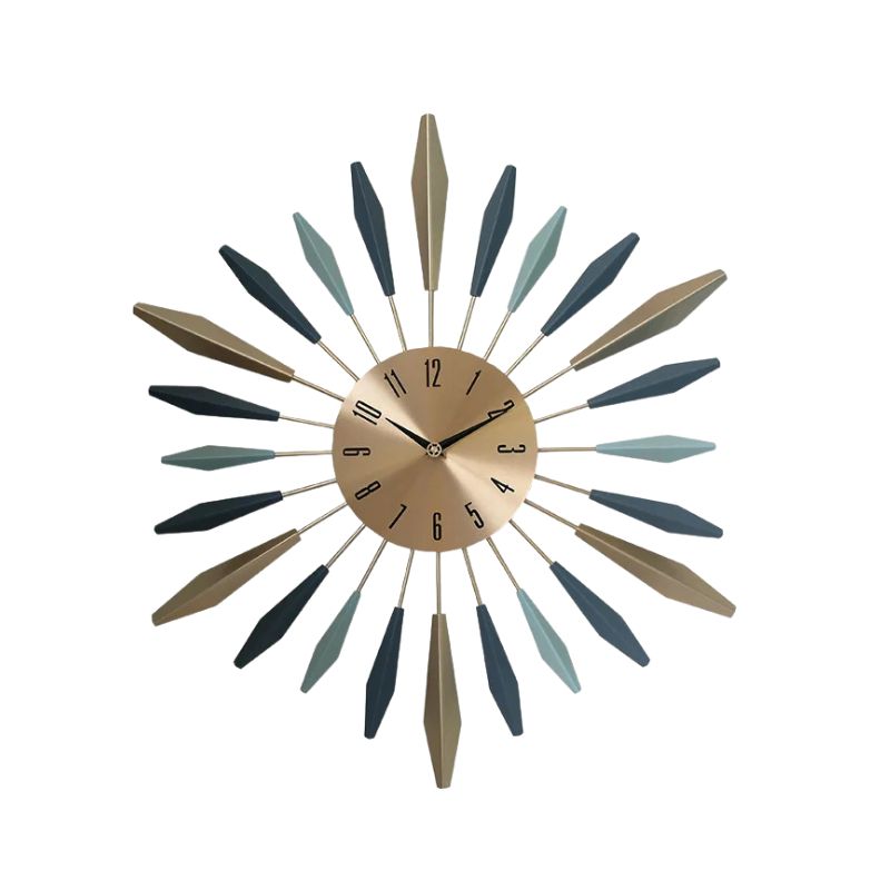 Grande Horloge Murale Design Artistique En Métal, Grande Horloge Murale 