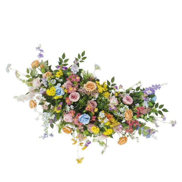 Guirlande De Fleurs Artificielles Avec Feuillage Retombant, guirlande de fleurs artificielles décorative