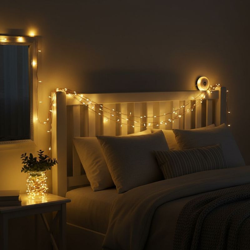 Guirlande LED 4 en 1 Rechargeable, Guirlande Lumineuse