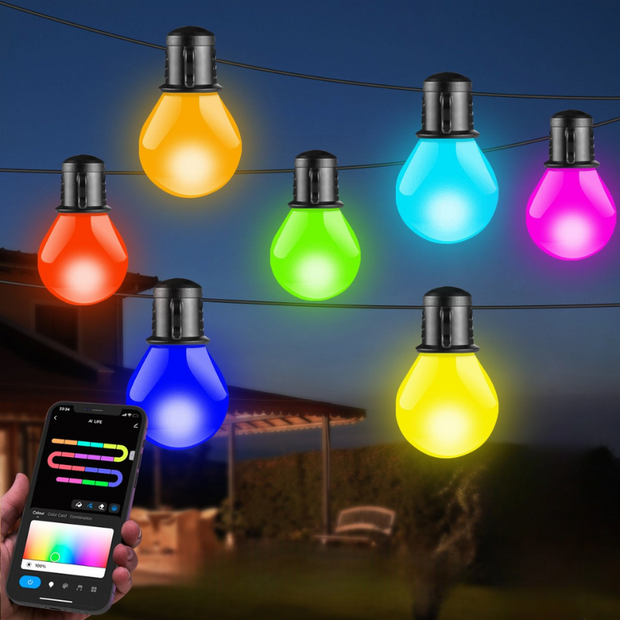 Guirlandes Connectées Lumineuses RGB, Guirlandes Lumineuses 