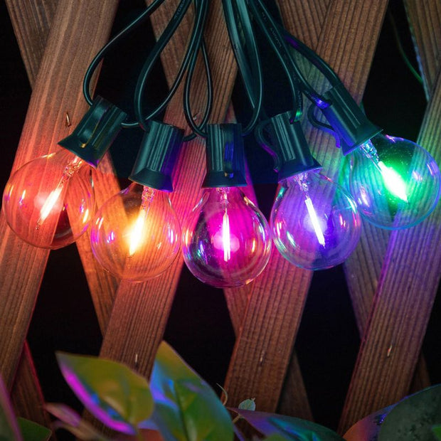 Guirlandes Guinguette Multicolores LED Ambiance Rétro, Guirlandes Lumineuses 