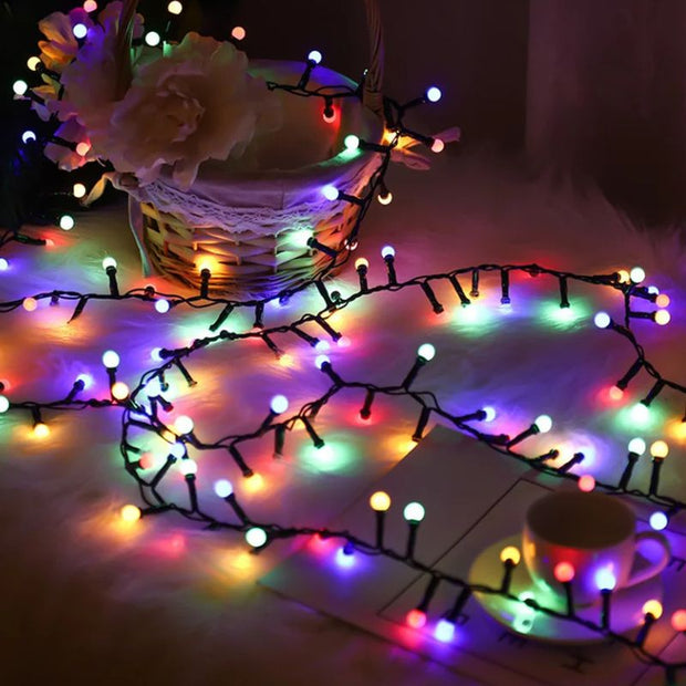 Guirlandes d’Intérieur Boules LED Festives, Guirlande Lumineuse