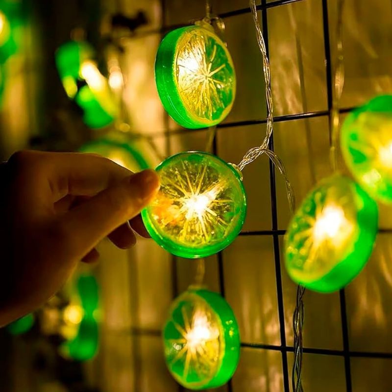 Guirlandes d’Intérieur LED Citron Lumineux, Guirlandes Lumineuses 