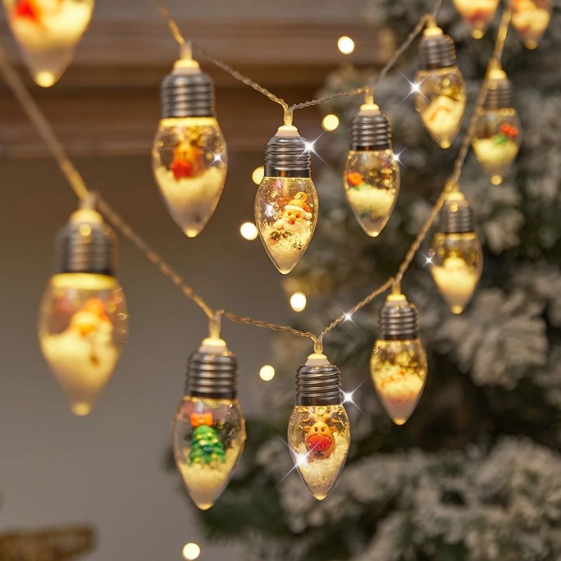 Guirlandes de Noël LED Festive, Guirlande Lumineuse 