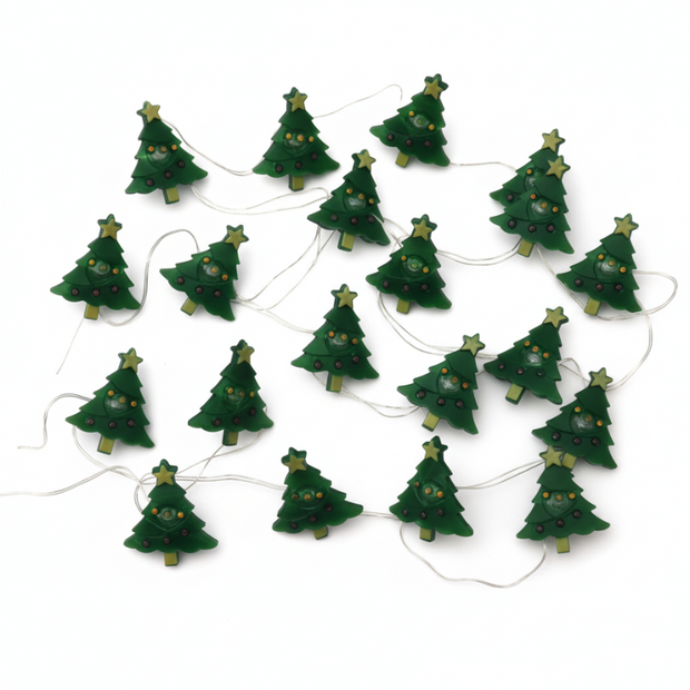 Guirlandes de Noël Lumineuse Sapins Verts Festifs