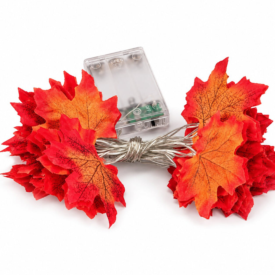 Guirlandes d’Intérieur Feuilles d’Érable LED Automne