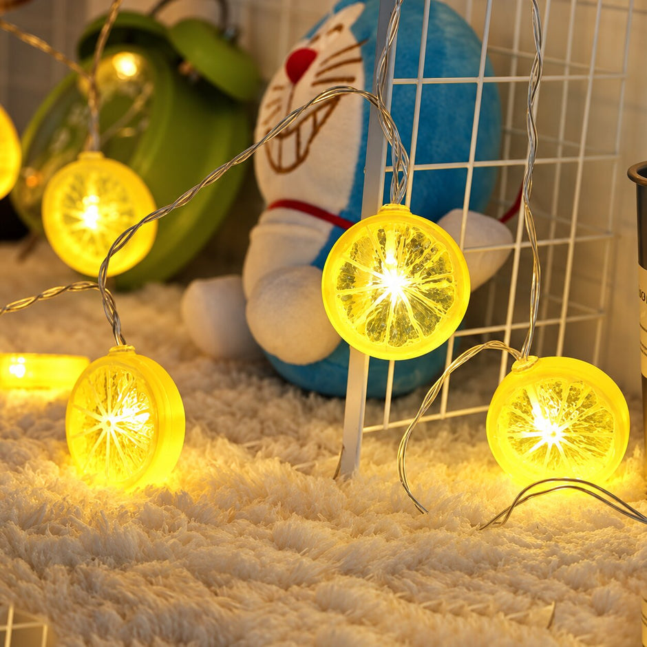 Guirlandes d’Intérieur LED Citron Lumineux