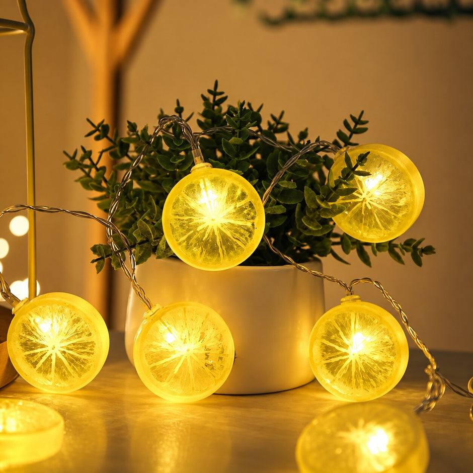 Guirlandes d’Intérieur LED Citron Lumineux
