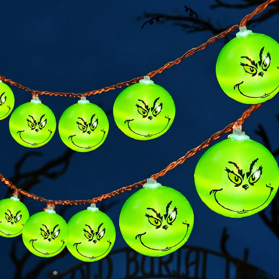 Guirlandes de Noël LED Grinch