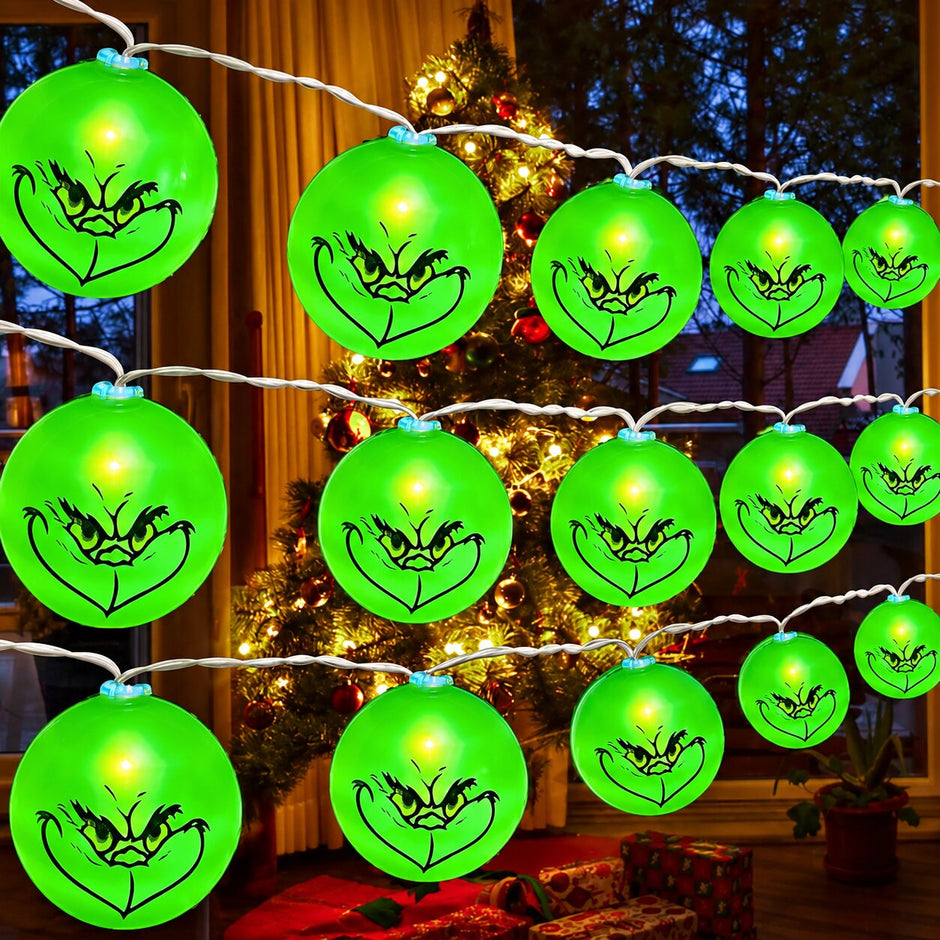 Guirlandes de Noël LED Grinch
