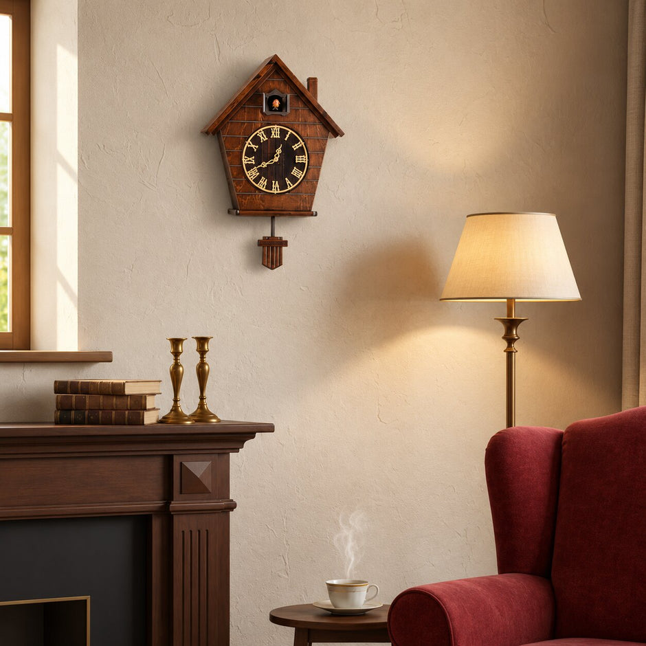 Horloge Coucou Traditionnelle en Bois Massif