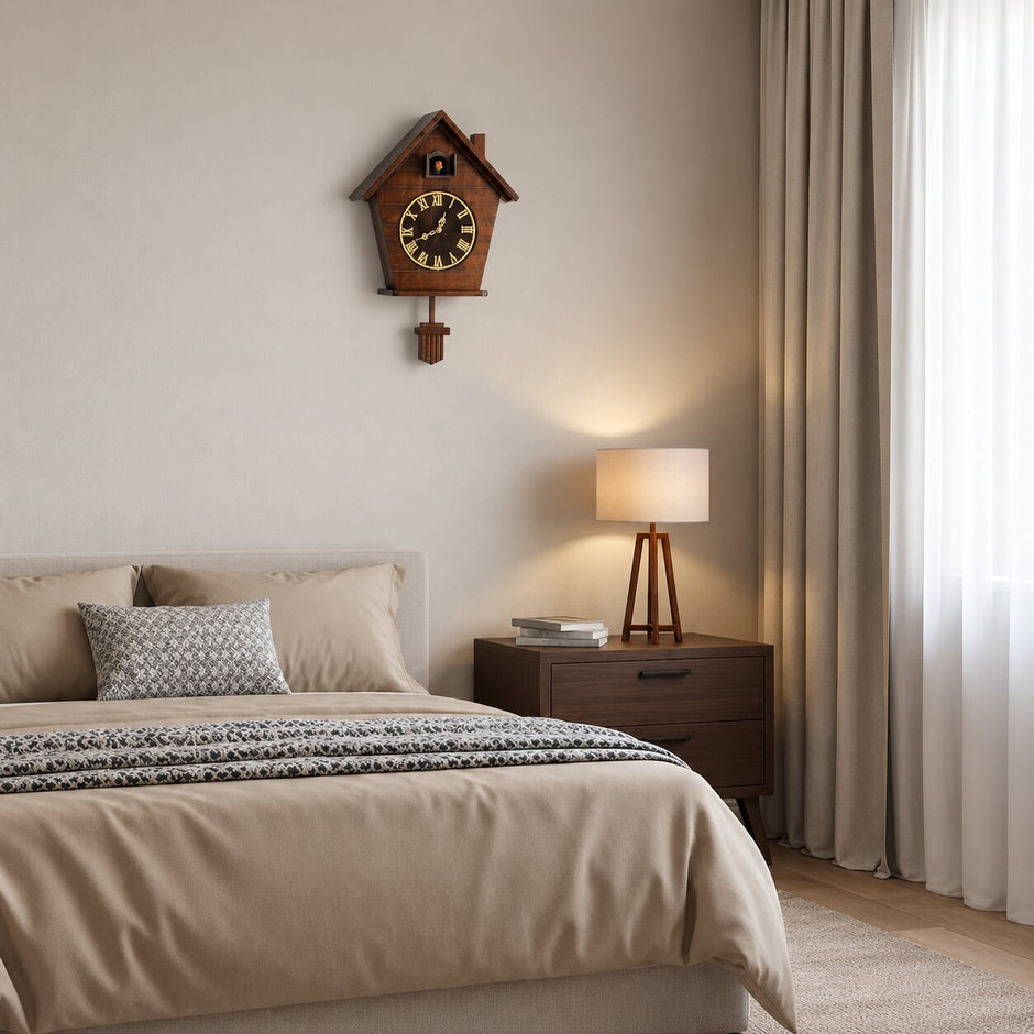 Horloge Coucou Traditionnelle en Bois Massif