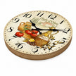 Horloge En Bois Décorative Avec Illustration Cuisine Méditerranéenne