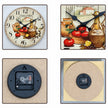Horloge En Bois Décorative Avec Illustration Cuisine Méditerranéenne