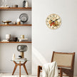 Horloge En Bois Décorative Avec Illustration Cuisine Méditerranéenne