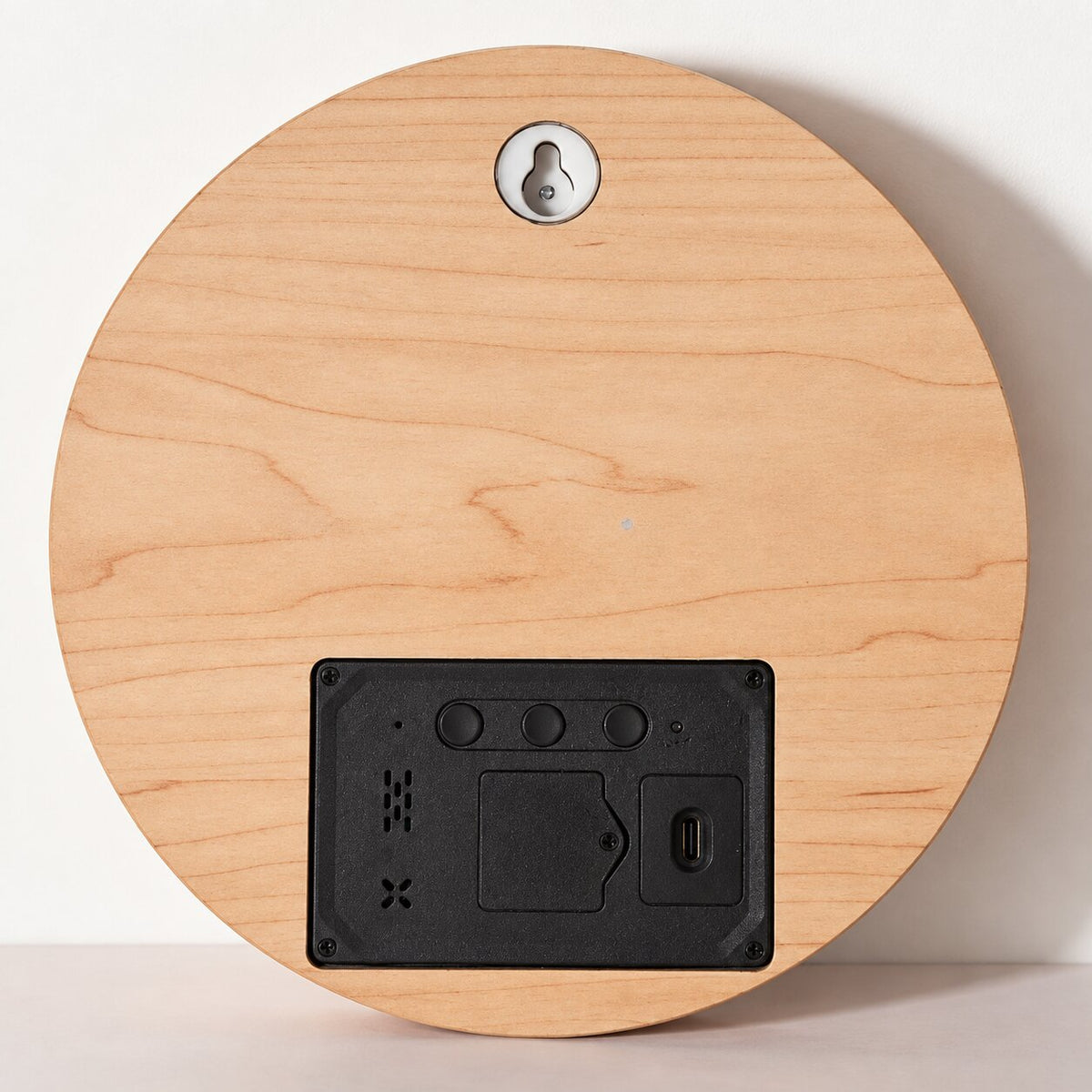 Horloge Murale Numérique LED Effet Bois
