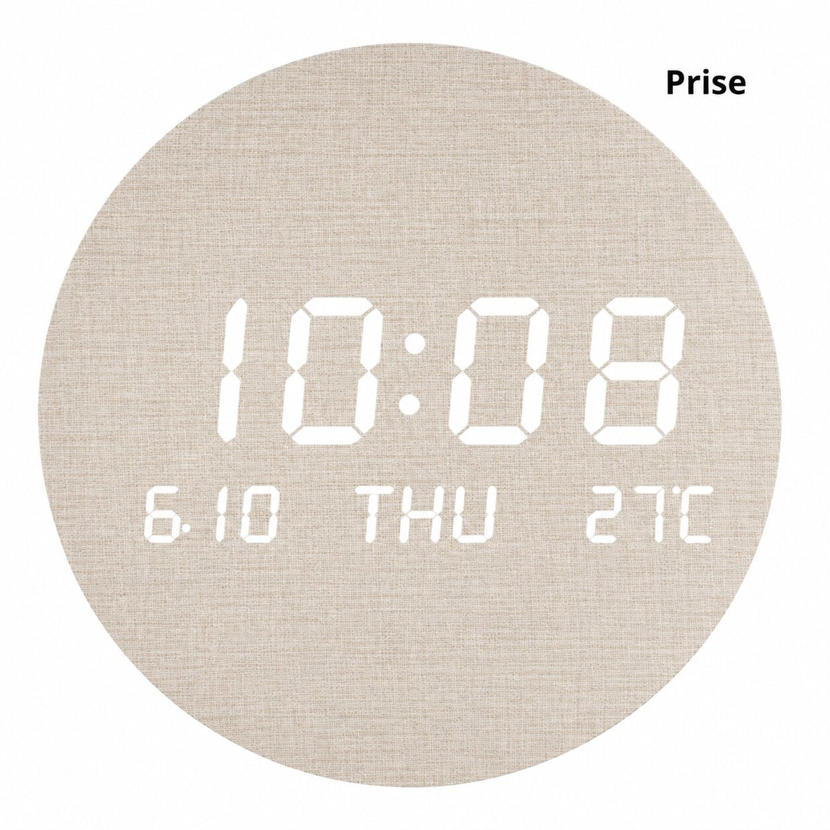 Horloge Murale Numérique LED Ronde
