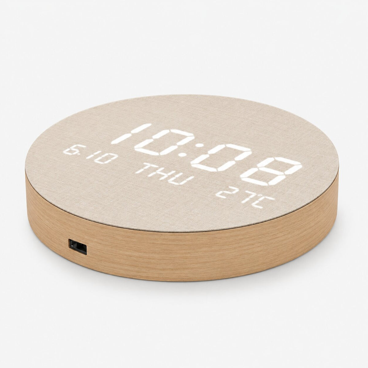Horloge Murale Numérique LED Ronde