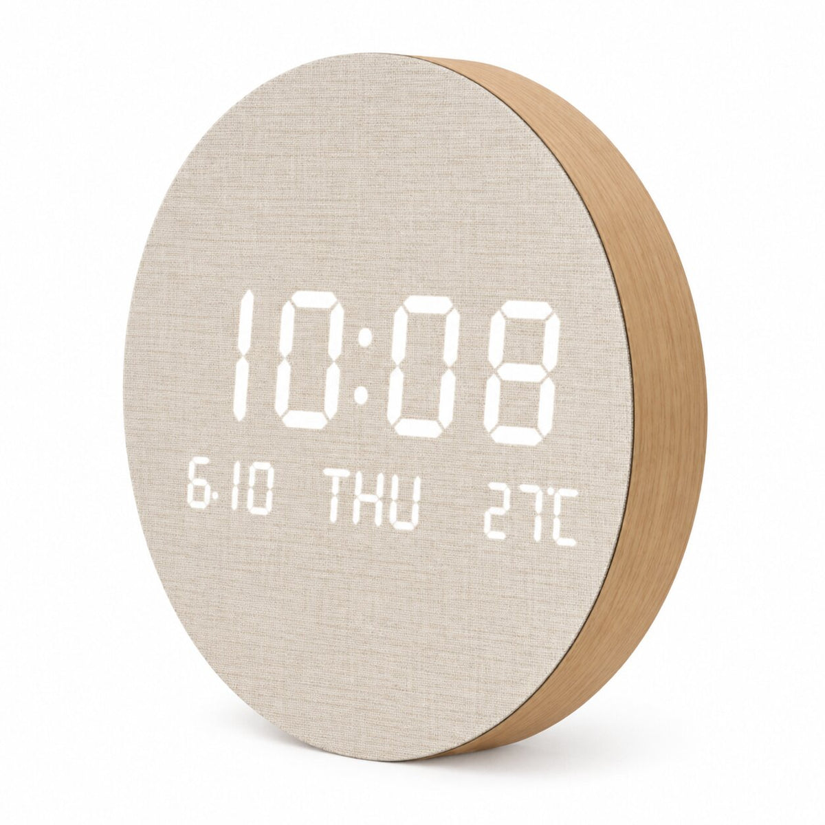 Horloge Murale Numérique LED Ronde