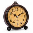 Horloge Rétro En Métal, horloge ronde vintage à cadran beige