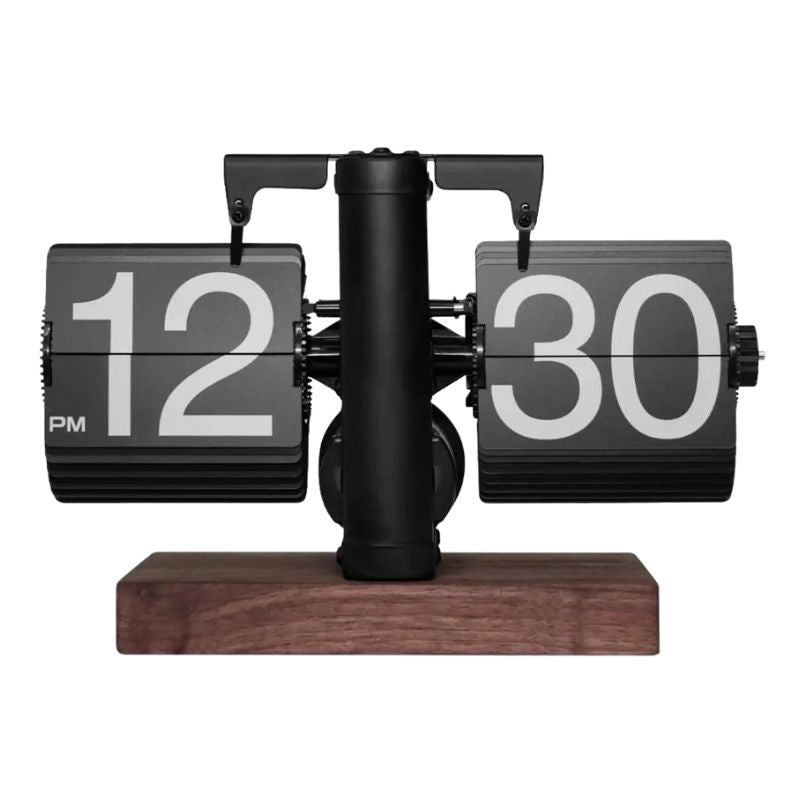 Horloge Ancienne Rétro À Volets Rabattables Style Flip Mécanique