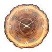 Horloge En Bois Murale Avec Effet Tranche De Bois Naturel
