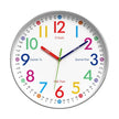 Horloge Murale Éducative Avec Chiffres Colorés, Horloge Murale 