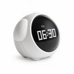 Horloge Parlante Ludique Avec Commande Vocale, réveil numérique blanc à écran noir