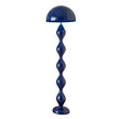 Lampadaire Champignon Bleue Avec Pied Sculpté Et Abat Jour Rond