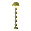 Lampadaire Champignon Vert Avec Pied Sculpté Et Abat Jour Rond
