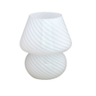 Lampe Champignon Année 70 En Verre Strié Ambiance Douce