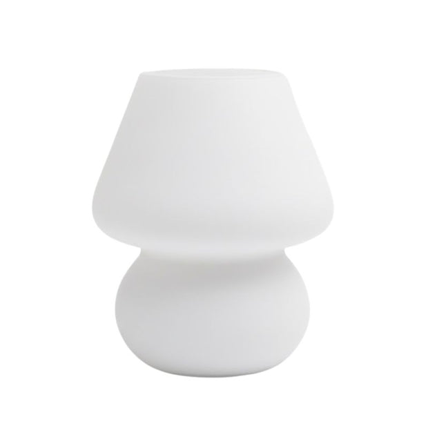 Lampe Champignon Blanc En Verre Moderne Et Élégante