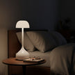 Lampe Champignon Blanche Brillante Style Chic, Lampe Champignon Blanche
