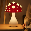 Lampe Champignon En Verre Design Unique, Lampe Champignon Rouge